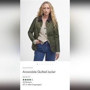 Barbour Annandale quilted jacket